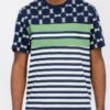 Chain Link Print Short-Sleeve T-Shirt – Chest Tape Detail