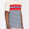 Chain Link Print Short-Sleeve T-Shirt – Chest Tape Detail