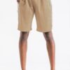 Snake Print Track Shorts with Zipper Pockets
