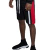 Men’s Color Block Stripe Sweat Shorts – Elastic Waist