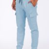 Mens Cargo Joggers with Velcro Pockets