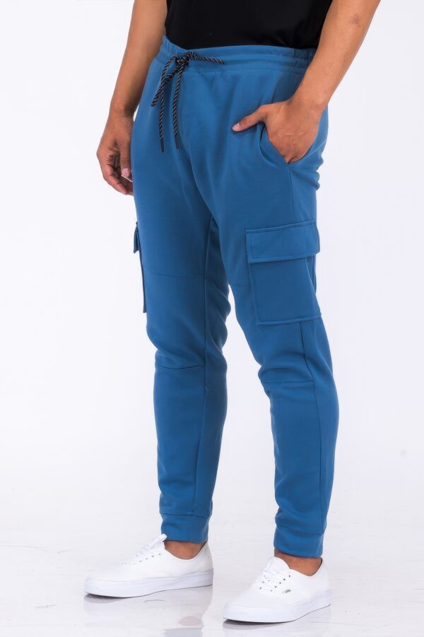Mens Cargo Joggers with Velcro Pockets