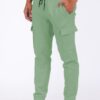 Mens Cargo Joggers with Velcro Pockets