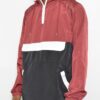 Men’s Color Block Anorak – Quarter-Zip Pullover Windbreaker