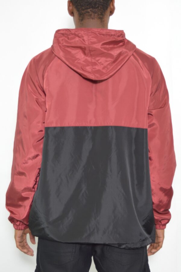 Men’s Color Block Anorak – Quarter-Zip Pullover Windbreaker