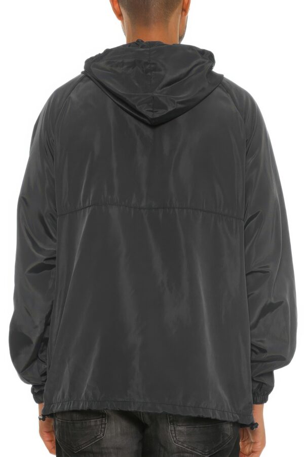 Men’s Color Block Anorak – Quarter-Zip Pullover Windbreaker