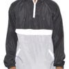 Men’s Color Block Anorak – Quarter-Zip Pullover Windbreaker
