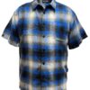 Men’s Plaid Short-Sleeve Shirt with Chest Pocket