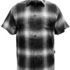 Men’s Plaid Short-Sleeve Shirt with Chest Pocket