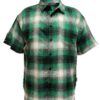 Men’s Plaid Short-Sleeve Shirt with Chest Pocket
