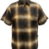 Men’s Plaid Short-Sleeve Shirt with Chest Pocket