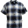 Men’s Plaid Short-Sleeve Shirt with Chest Pocket