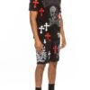 Men’s Cotton Print T-Shirt & Short Set – Chrome Cross