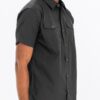 Two-Pocket Short Sleeve Shirt with Branded Buttons