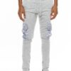Heathered Cotton Blend Joggers – Cargo Snap Pocket