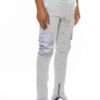 Heathered Cotton Blend Joggers – Cargo Snap Pocket
