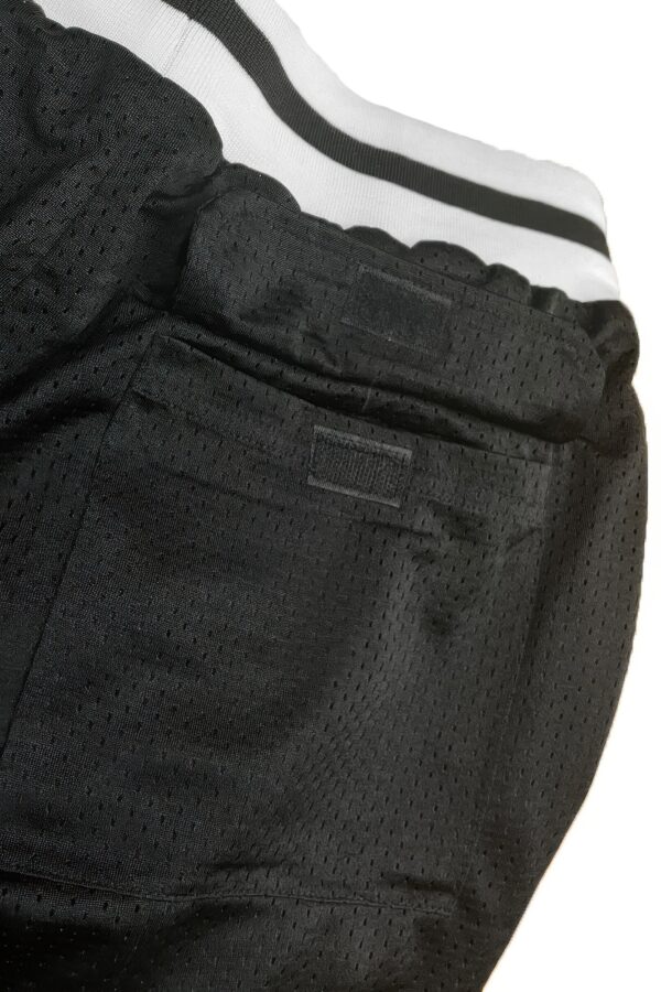 Mesh Basketball Shorts with Contrast Stripe Band