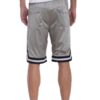 Mesh Basketball Shorts with Contrast Stripe Band