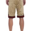 Mesh Basketball Shorts with Contrast Stripe Band
