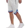 Mesh Basketball Shorts with Contrast Stripe Band