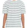 Striped Round Neck T-Shirt – 100% Cotton