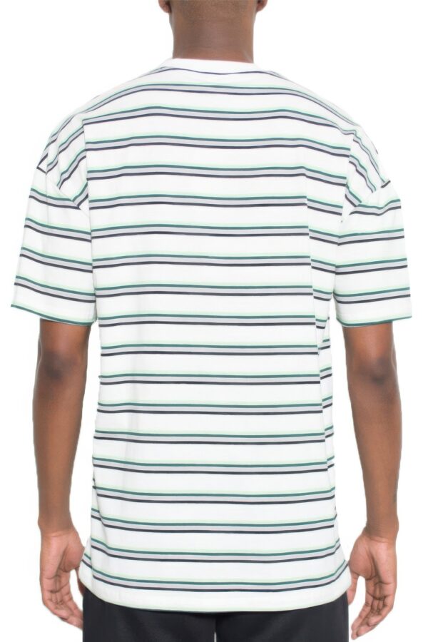 Striped Round Neck T-Shirt – 100% Cotton