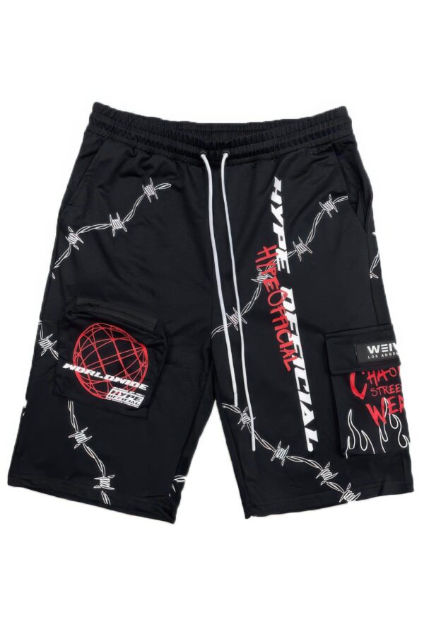 Hype Official Print Men’s Shorts – Elastic Drawstring Waist