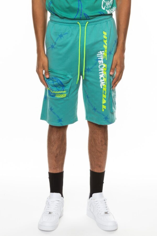 Hype Official Print Men’s Shorts – Elastic Drawstring Waist