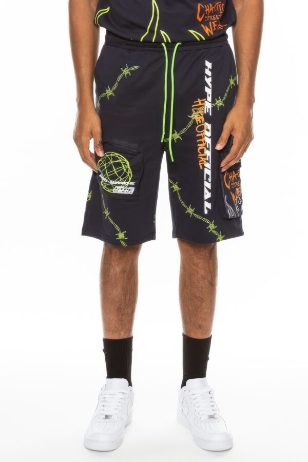 Hype Official Print Men’s Shorts – Elastic Drawstring Waist