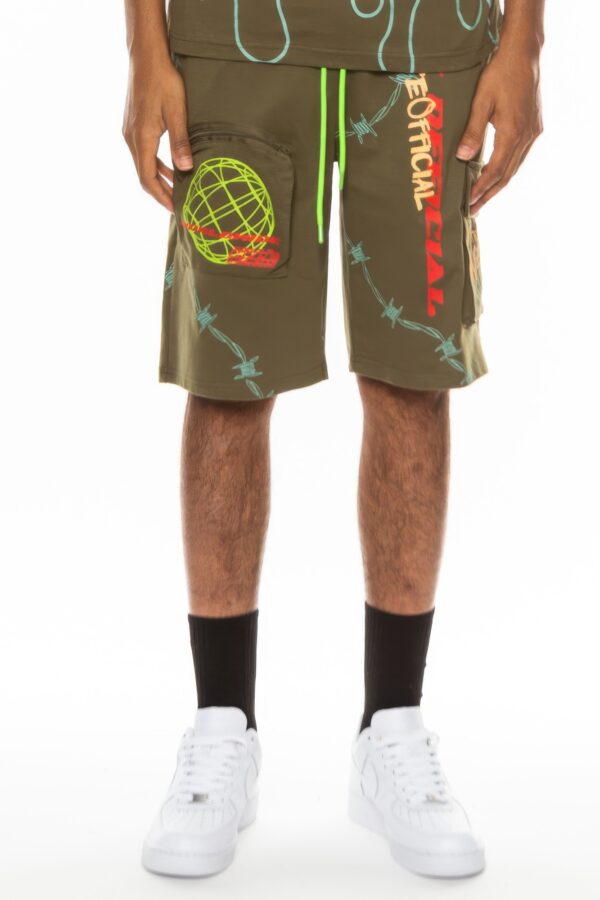 Hype Official Print Men’s Shorts – Elastic Drawstring Waist