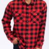 Regular Fit Cotton-Blend Plaid Flannel Shirt