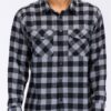 Regular Fit Cotton-Blend Plaid Flannel Shirt