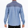 Men’s Two-Tone Long-Sleeve Button-Down Shirt