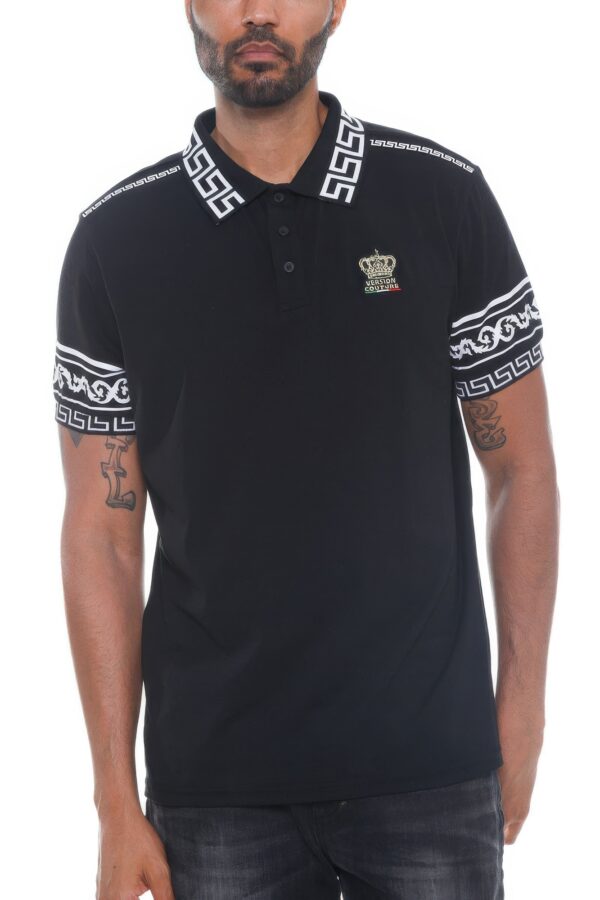 Polo Button-Down Shirt with Embroidered Chest – Version Couture