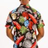 Men’s Multi-Color Hawaiian Print Button-Down Shirt