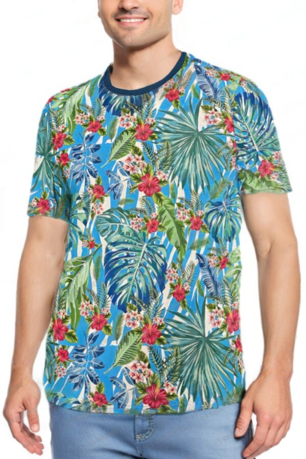 Allover Print Short-Sleeve Tee – Tropical & Boat Prints