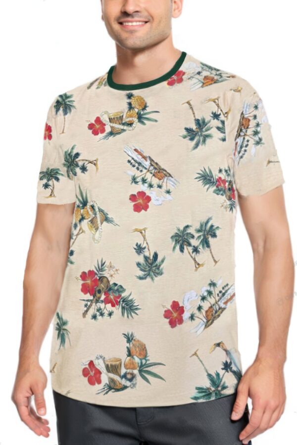 Allover Print Short-Sleeve Tee – Tropical & Boat Prints