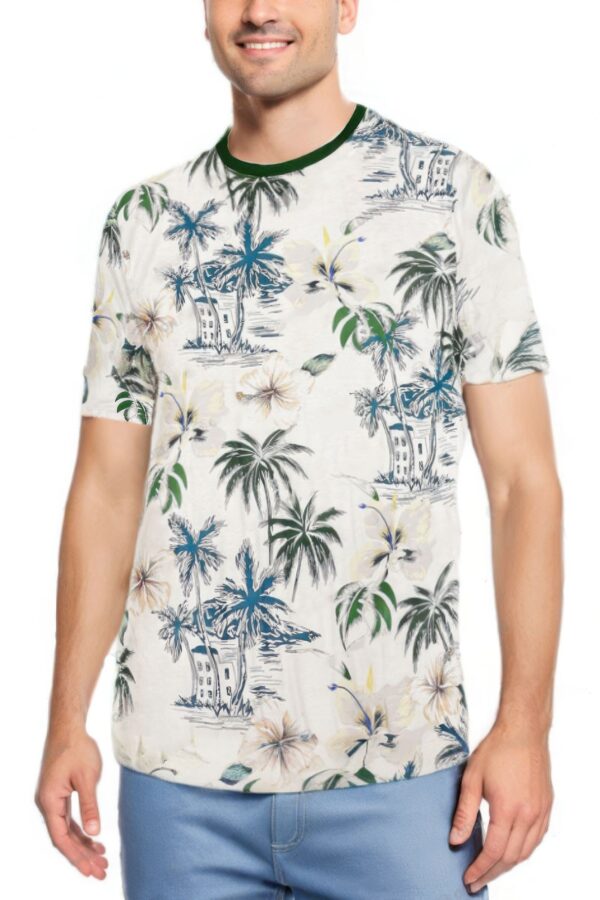 Allover Print Short-Sleeve Tee – Tropical & Boat Prints