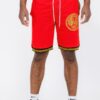 Men’s Black Shorts with Gold Accent – Cotton Blend
