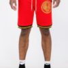 Men’s Black Shorts with Gold Accent – Cotton Blend