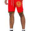 Men’s Black Shorts with Gold Accent – Cotton Blend