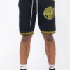 Men’s Black Shorts with Gold Accent – Cotton Blend