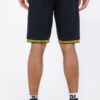 Men’s Black Shorts with Gold Accent – Cotton Blend