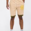 Men’s Black Shorts with Gold Accent – Cotton Blend