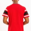 Good Vibes 3D Print Gold Foil Colorblock T-Shirt