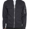 Men’s Cotton Zip-Up Jacket with Ribbed Trim