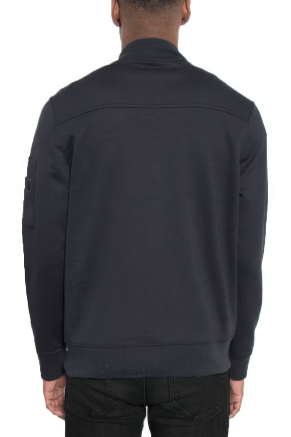 Men’s Cotton Zip-Up Jacket with Ribbed Trim