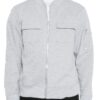 Men’s Cotton Zip-Up Jacket with Ribbed Trim