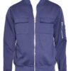 Men’s Cotton Zip-Up Jacket with Ribbed Trim