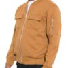 Men’s Cotton Zip-Up Jacket with Ribbed Trim
